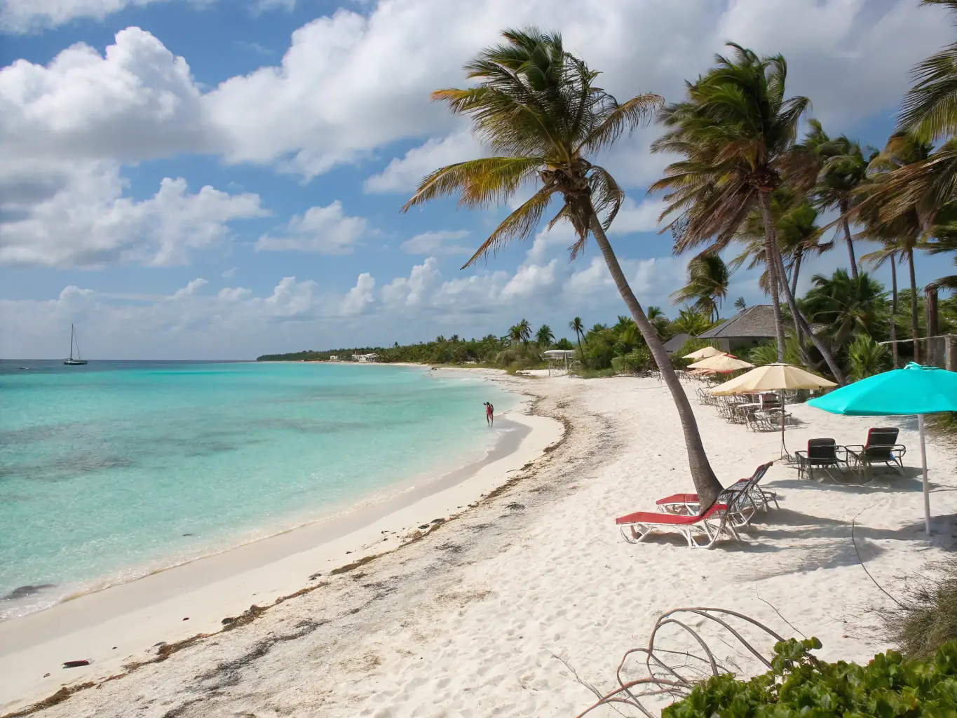 A serene image of a group relaxing on a pristine beach in the Maldives, with crystal-clear turquoise waters and white sandy beaches. The scene conveys a sense of relaxation and tropical paradise.